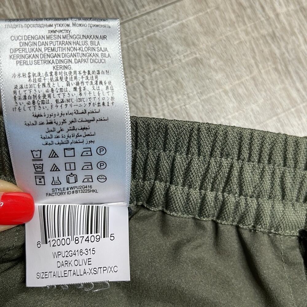 BCBGMAXAZRIA Dark Olive Green Cian Cargo Jogger Pants Women’s Size XS - Picture 5 of 13